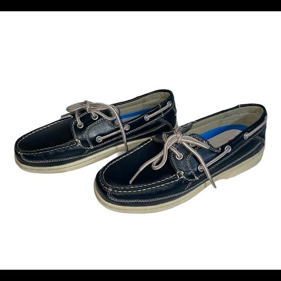 Keuka Sure Grip Leather Boat Shoes size 8.5 - Picture 2 of 3